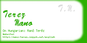 terez mano business card