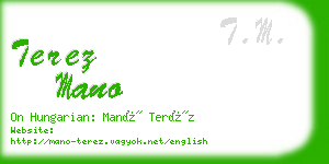 terez mano business card
